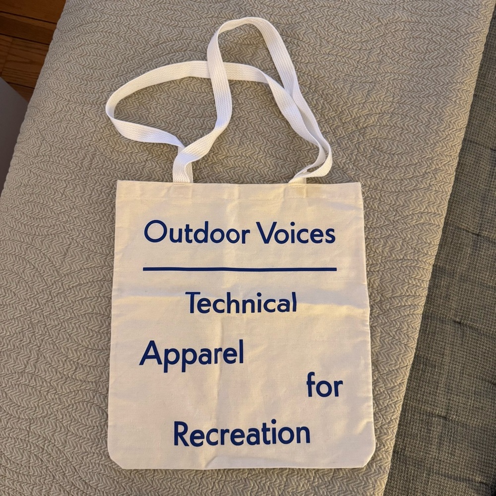 Outdoor Voices OV original tote bag